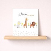 New Baby Card - Baby Animals