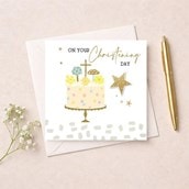 Christening Card - Cake