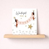 Congratulations Card - Daschunds