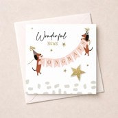 Congratulations Card - Daschunds
