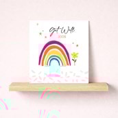 Get Well Soon Card - Rainbow Get Well Soon Card - Rainbow