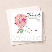Sorry You’re Leaving Card - Hot Air Balloon Sorry You’re Leaving Card - Hot Air Balloon