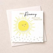 Get Well Soon Card - Sunshine Get Well Soon Card - Sunshine