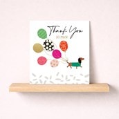 Thank You Card - Daschung & Balloons Thank You Card - Daschung & Balloons