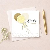 Baby Shower Card - Balloons