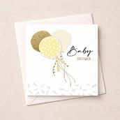 Baby Shower Card - Balloons
