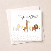 New Baby Card - Grandchild Animals
