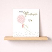 New Baby Card - Granddaughter Balloon New Baby Card - Granddaughter Balloon