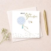New Baby Card - Grandson Balloon