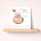 Birthday Card - Niece Heart Cake