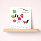 Birthday Card - Mum Sweet Daschund Birthday Card - Mum Sweet Daschund