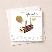 Birthday Card - Grandson Caterpillar Cake Birthday Card - Grandson Caterpillar Cake