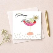 Birthday Card - Birthday Cocktail Birthday Card - Birthday Cocktail