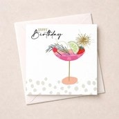 Birthday Card - Birthday Cocktail