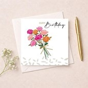 Birthday Card - Bunch Of Roses