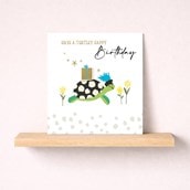 Birthday Card - Tortoise With Gift Birthday Card - Tortoise With Gift