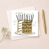 Birthday Card - Birthday Cake Birthday Card - Birthday Cake