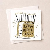 Birthday Card - Birthday Cake Birthday Card - Birthday Cake