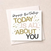 Birthday Card - All About You Birthday Card - All About You