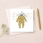 New Baby Card - Babygrow New Baby Card - Babygrow