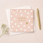 Thinking Of You Card - Hearts Thinking Of You Card - Hearts