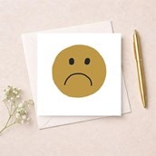 Open Card - Sad Face Open Card - Sad Face