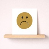 Open Card - Sad Face Open Card - Sad Face