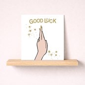 Good Luck Card - Fingers Crossed