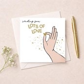 Thinking Of You Card - Lots Of Love Thinking Of You Card - Lots Of Love