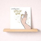 Thinking Of You Card - Lots Of Love