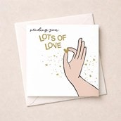 Thinking Of You Card - Lots Of Love