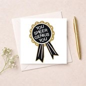 Congratulations Exams Card - Rosette Congratulations Exams Card - Rosette