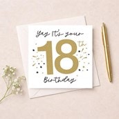 Age 18 Birthday Card - Yay Age 18 Birthday Card - Yay