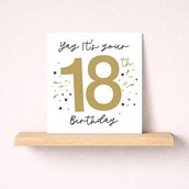 Age 18 Birthday Card - Yay