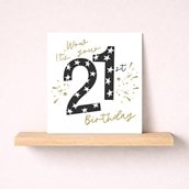 Age 21 Birthday Card - Wow
