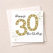 Age 30 Birthday Card - Stars Age 30 Birthday Card - Stars