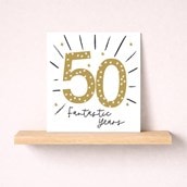 Age 50 Birthday Card - Stars Age 50 Birthday Card - Stars