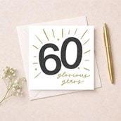 Age 60 Birthday Card - Stars Age 60 Birthday Card - Stars
