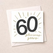 Age 60 Birthday Card - Stars