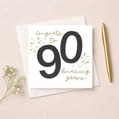 Age 90 Birthday Card - Stars