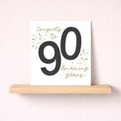 Age 90 Birthday Card - Stars