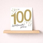 Age 100 Birthday Card - Stars Age 100 Birthday Card - Stars