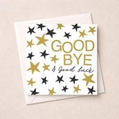 Sorry You're Leaving Card - Stars