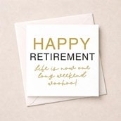 Retirement Card - Long Weekend
