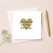 Sympathy Card - Forever In Our Hearts Sympathy Card - Forever In Our Hearts