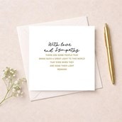 Sympathy Card - With Love Sympathy Card - With Love