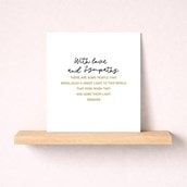 Sympathy Card - With Love Sympathy Card - With Love