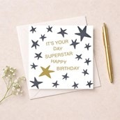Birthday Card - Superstar