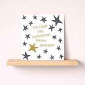 Birthday Card - Superstar