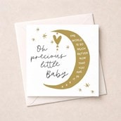 New Baby Card - Crescent Moon New Baby Card - Crescent Moon